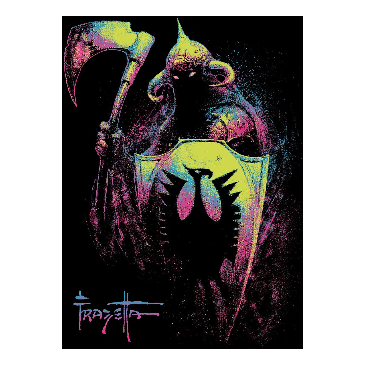 Death Dealer Flocked Blacklight Poster (18x24")