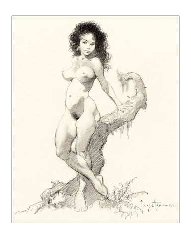 Standing Nude II Print