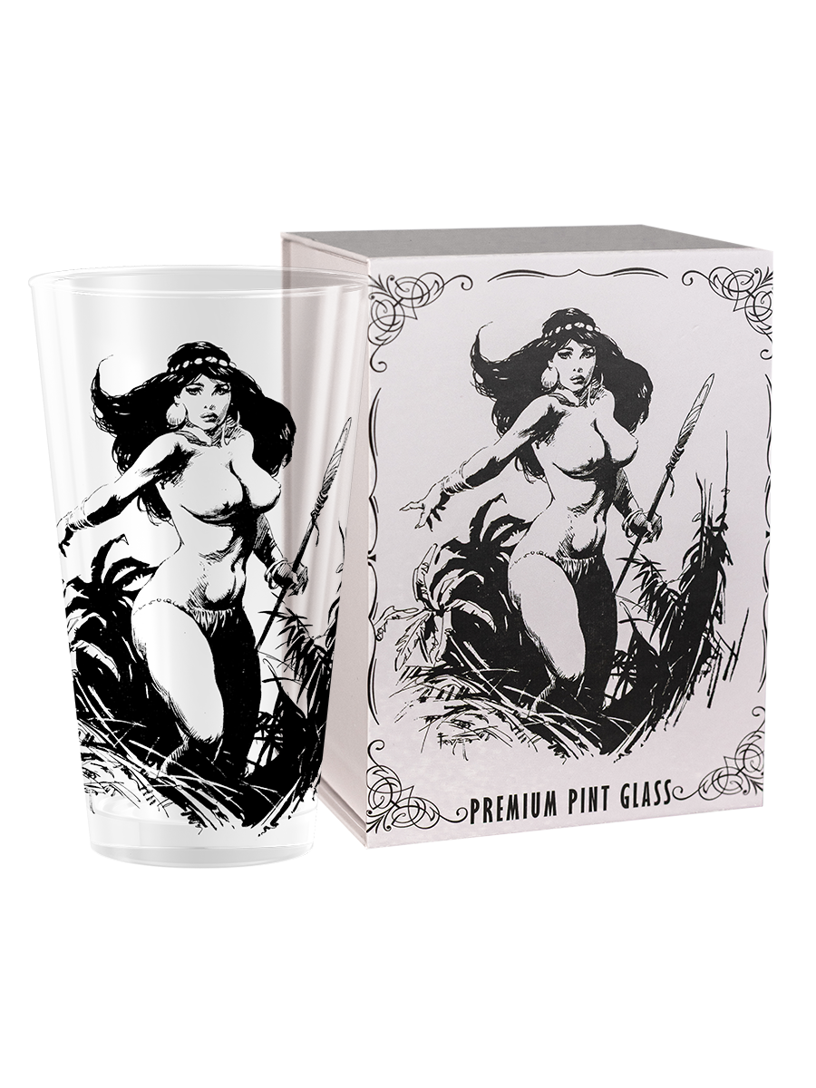 Frazetta Girl Pint Glass Set of (3)