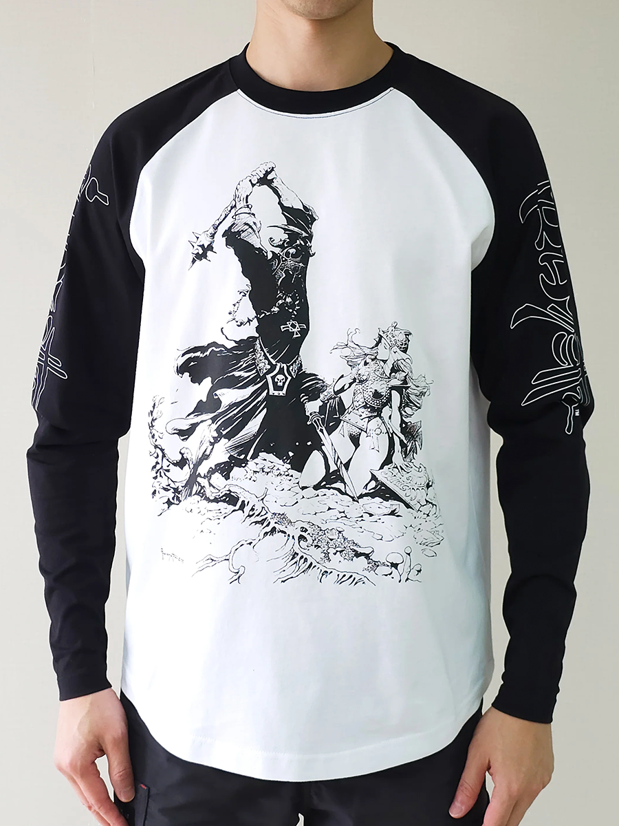 Eowyn vs Nazgul Lord Raglan L/S T-Shirt