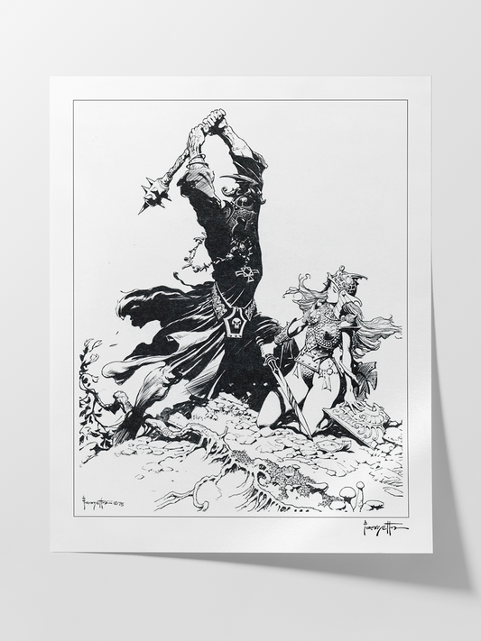 Éowyn vs the Nazgûl Lord Print