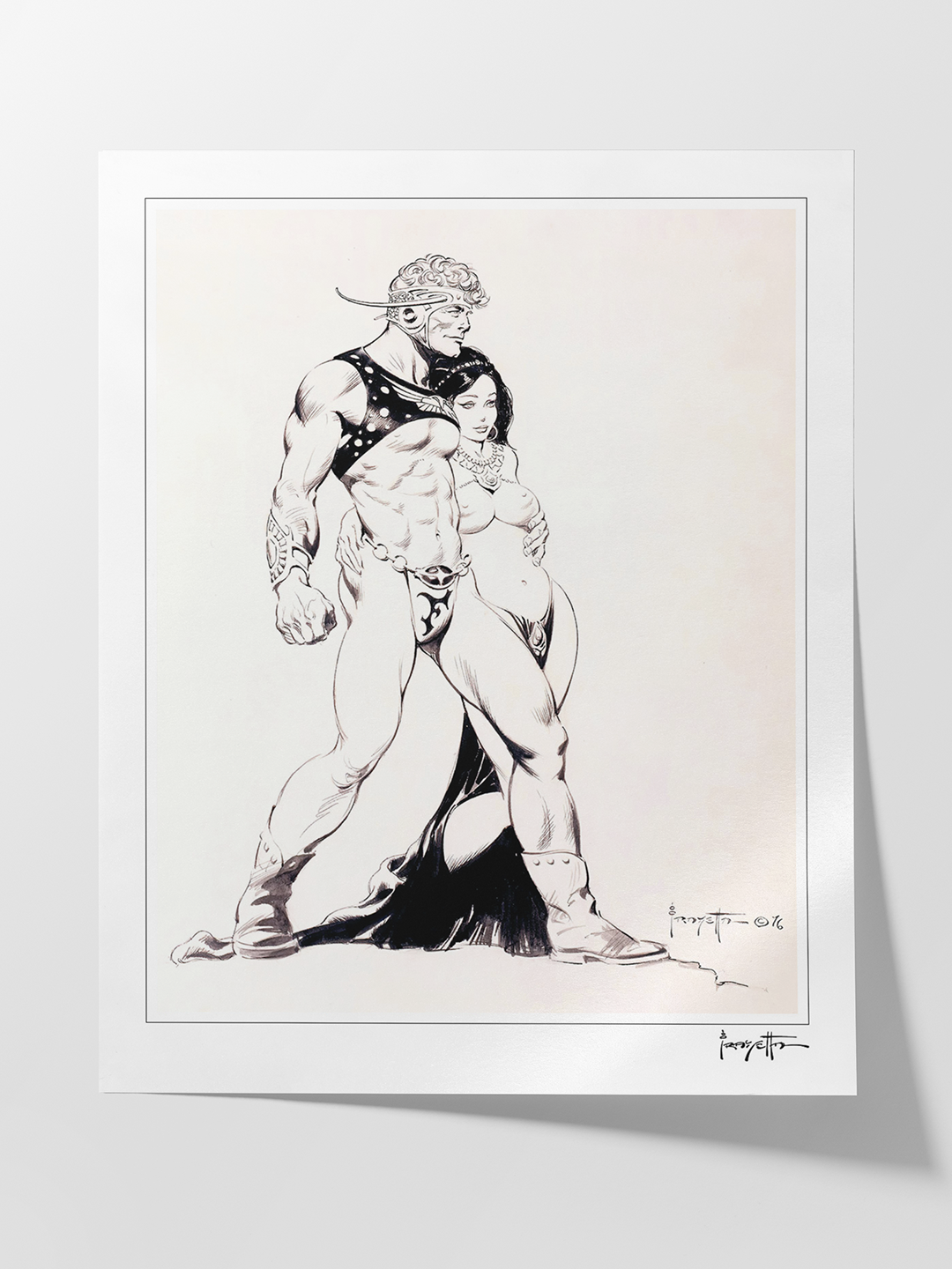 Flash Gordon and Princess of Mongo Print