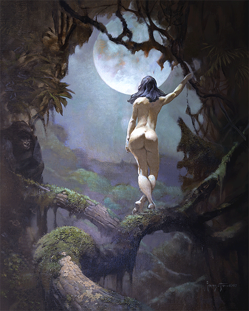 Moon's Rapture 3D Lenticular Print (16x20)