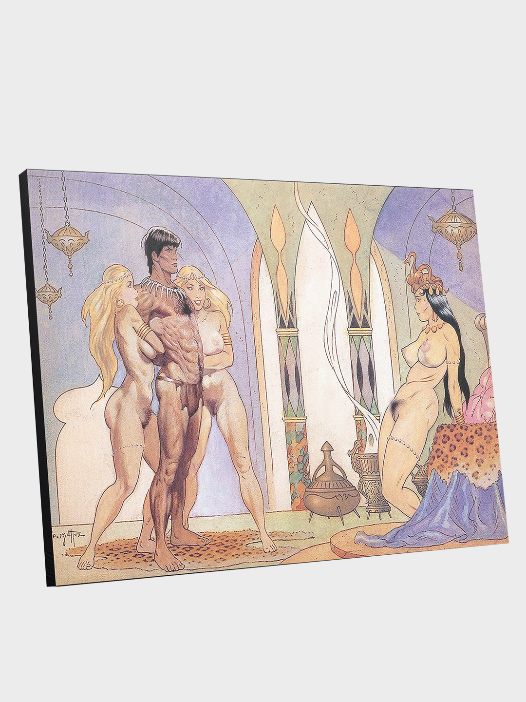 Tarzan meets La of Opar Print
