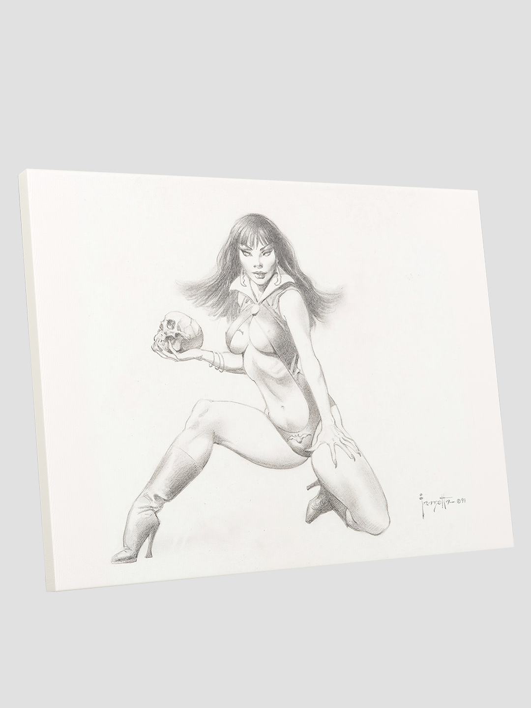 Frazetta Vampirella Pencil Print
