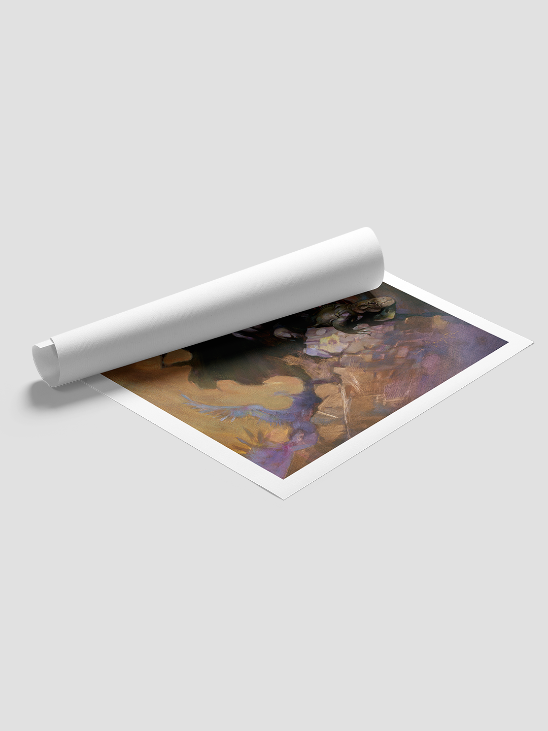 Woman with Scythe Print