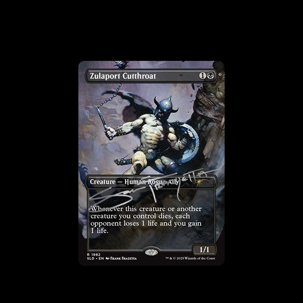 MTG Frank Frazetta: Second Exhibition "Zulaport Cutthroat" Secret Lair- Standard (Signed AP Edition /50)