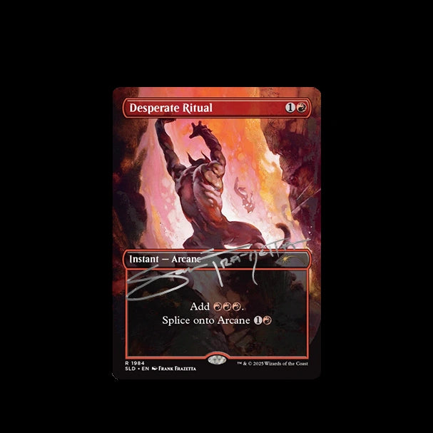 MTG Frank Frazetta: Second Exhibition "Desperate Ritual" Secret Lair- Standard (Signed AP Edition /50)