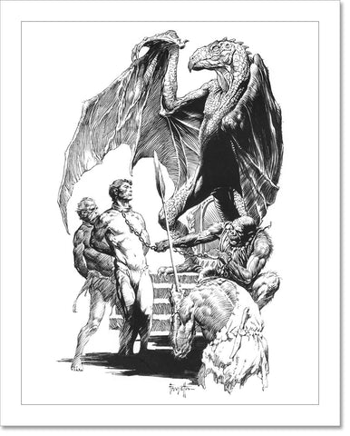 Eowyn vs the Nazgul Lord - Plate 5 Print