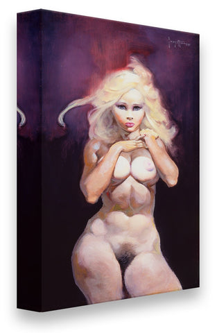 FrazettaGirls Art Print Fine art print / Stretched on wooden bar / 18x24 Nude Print