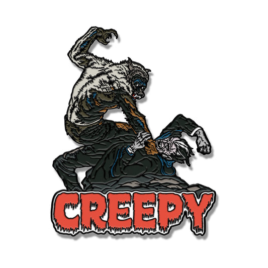 Dracula Meets Wolfman x Creepy Enamel Pin (Limited Edition)