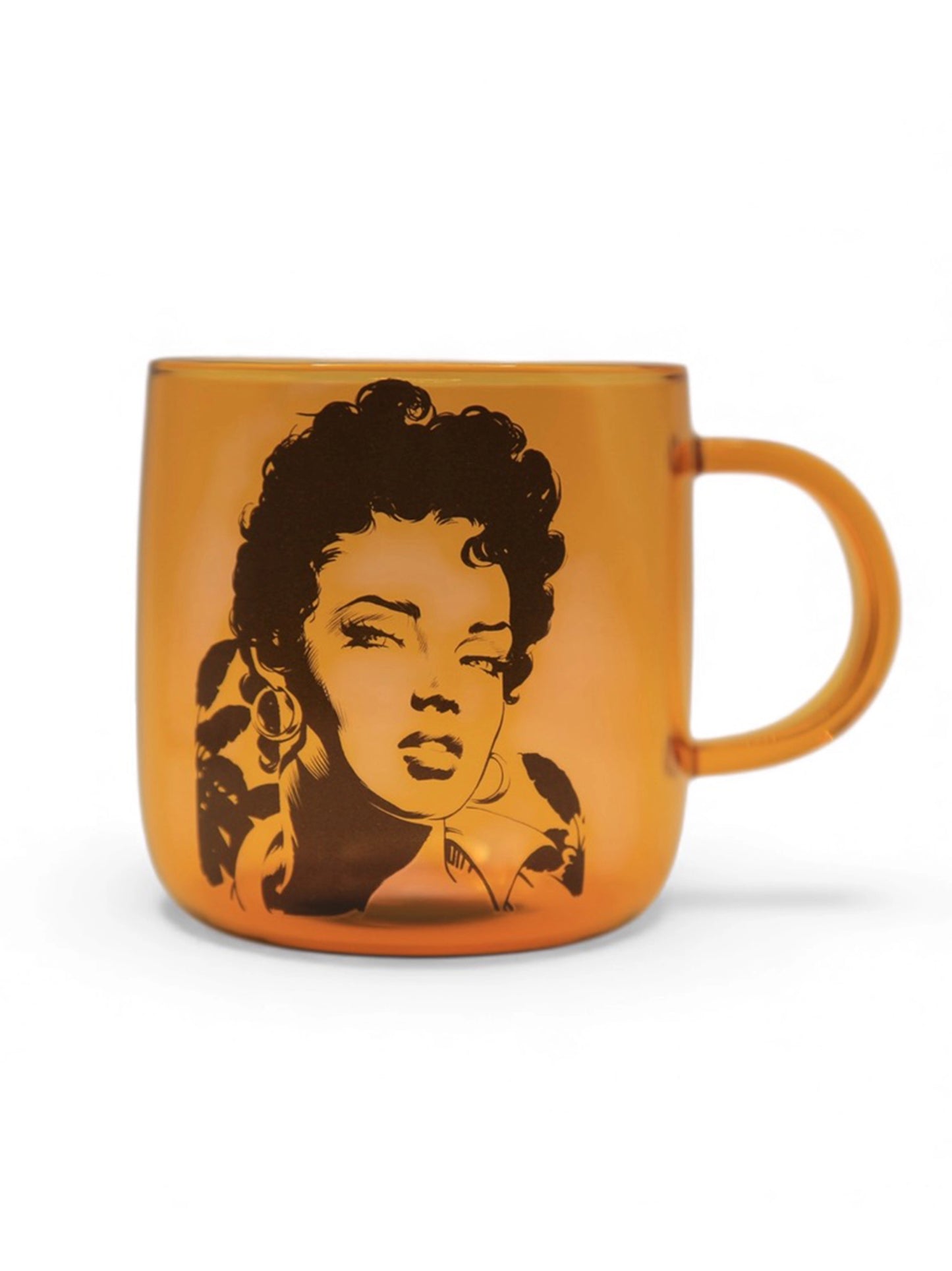 Frazetta Girl Amber Glass Mug