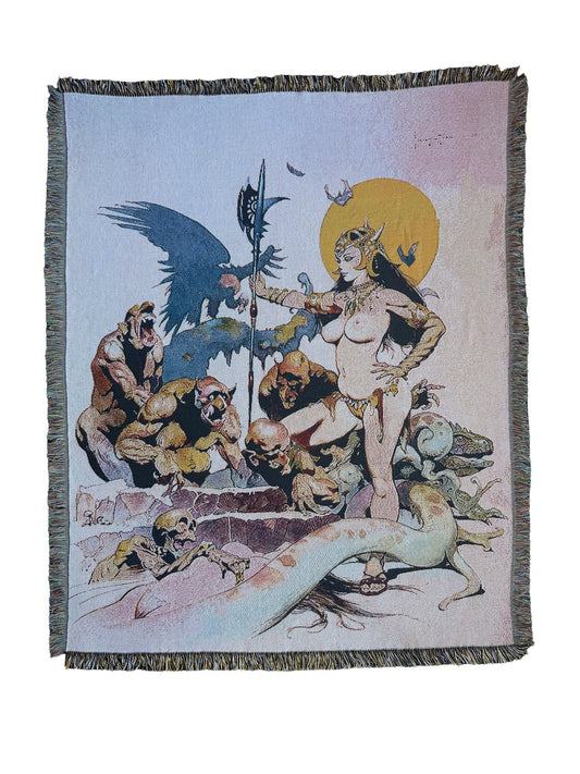 Ghoul Queen 100% Cotton Blanket Wall Tapestry