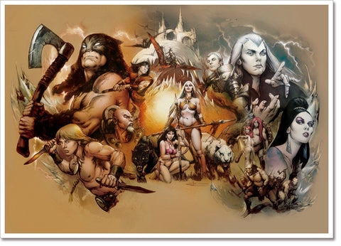 "Worlds of Frazetta" 2023 Lucca Comics & Games Limited Edition Print