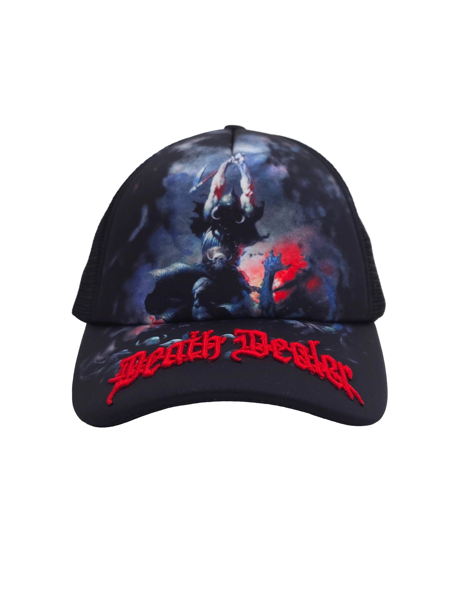 Frazetta "Death Dealer II" Emboirdered Trucker Hat