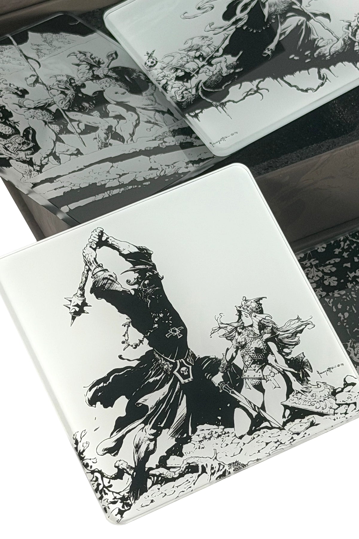 Frazetta's Lord of the Rings Glass Coaster Set