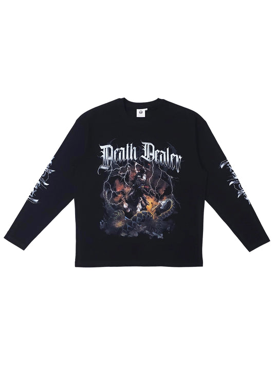 Frazetta “Death Dealer Lightning" Long Sleeve T-Shirt
