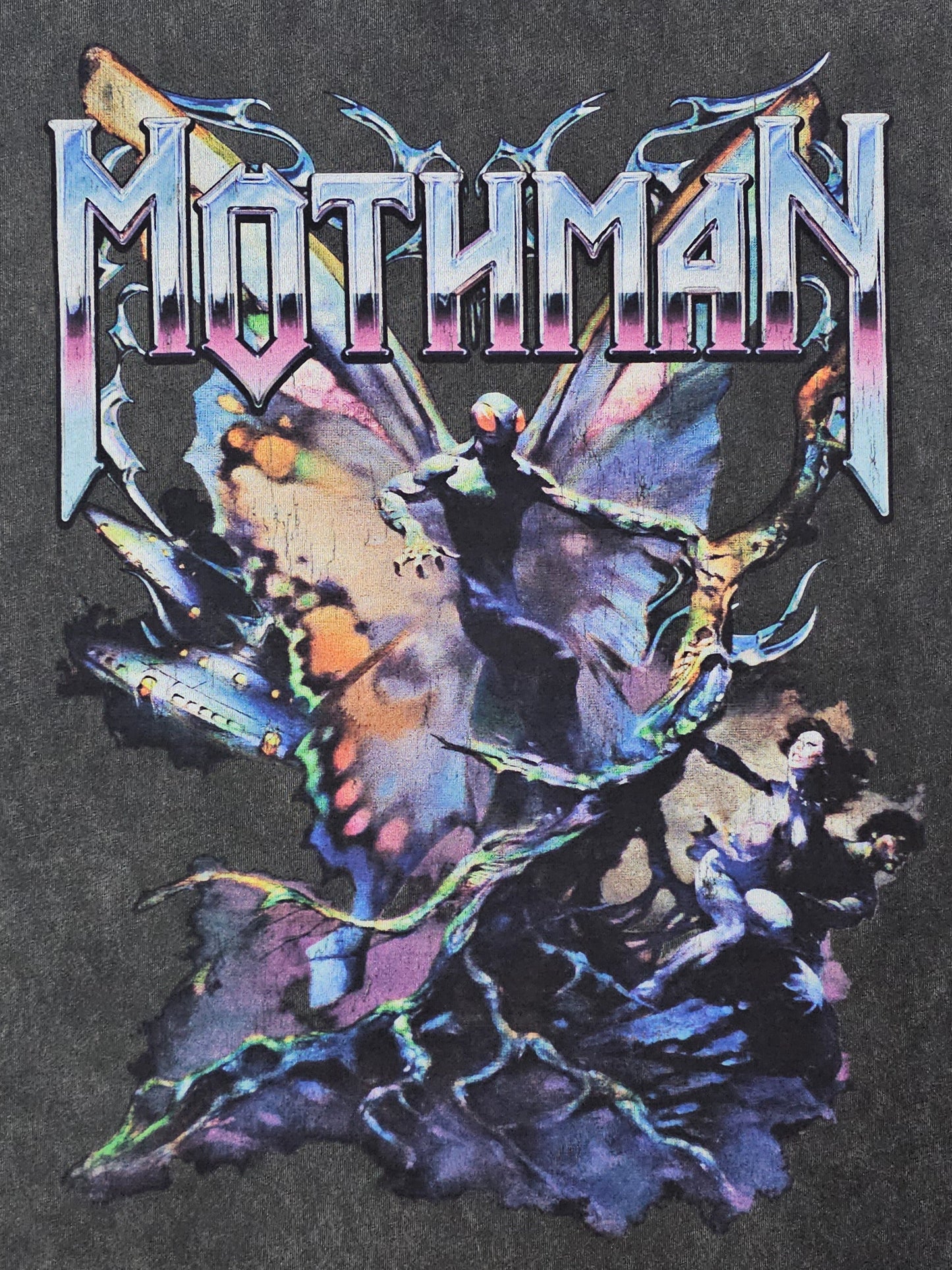 Mothman Graphic Muscle Cut Tee (Black)