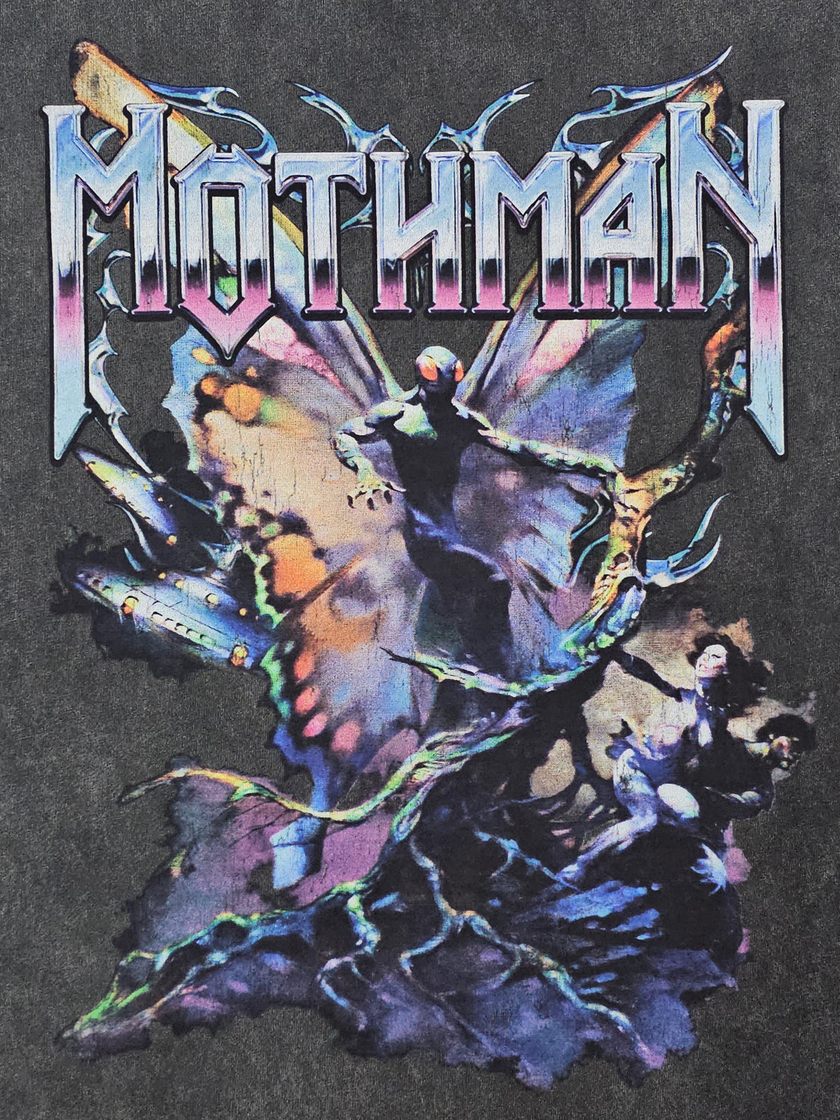 Mothman Graphic Muscle Cut Tee (Black)