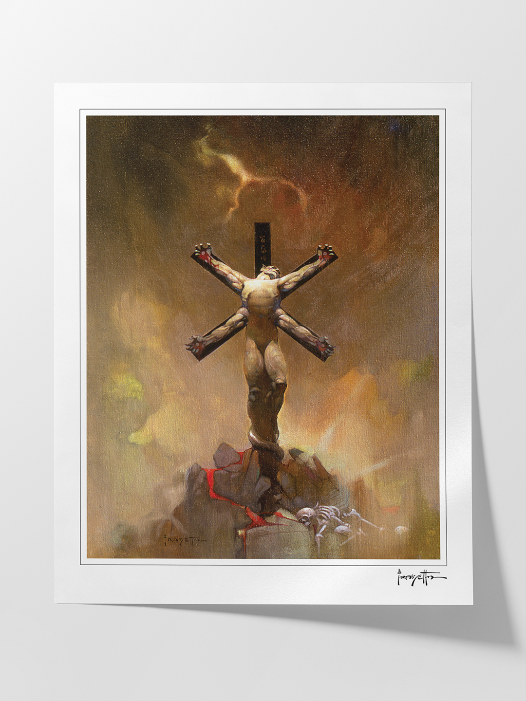Alien Crucifixion Print