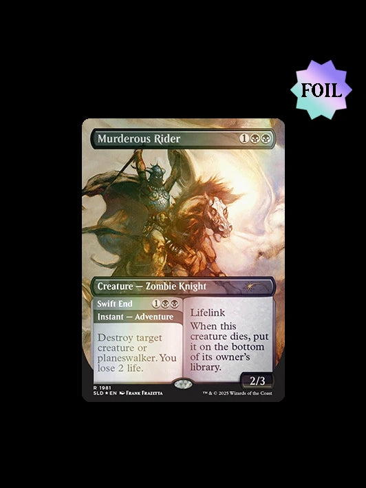 MTG Frank Frazetta: Second Exhibition "Murderous Rider" Secret Lair- FOIL (Signed AP Edition /50)