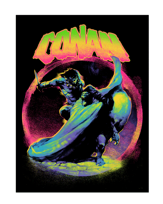 Conan (Man Ape) Flocked Blacklight Poster (18"x24")