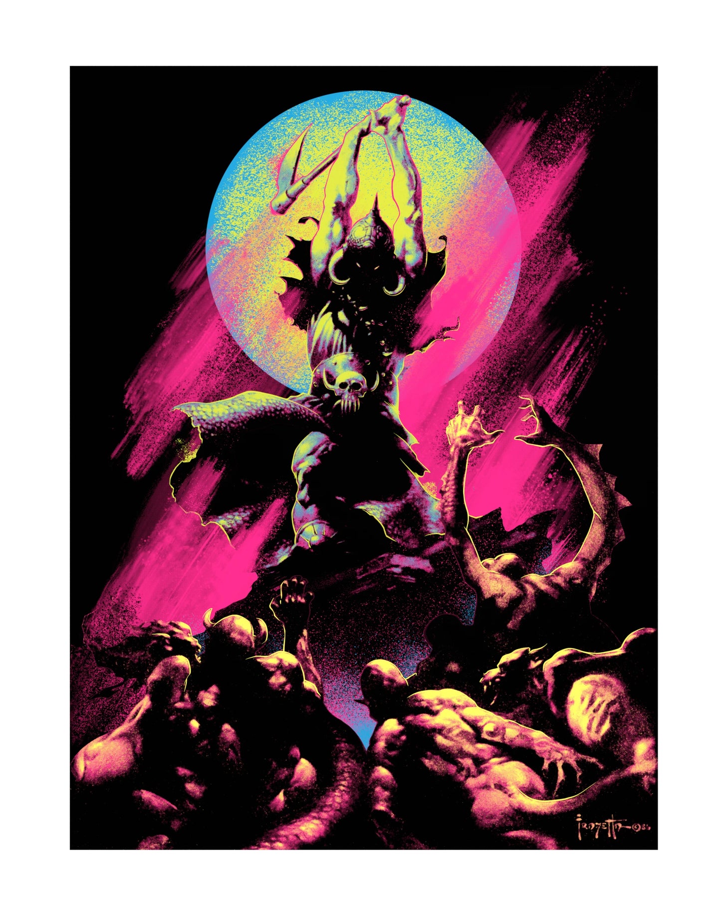 Death Dealer II Flocked Blacklight Poster (18"x24")