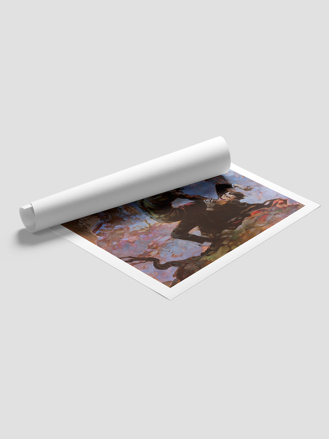 Dracula Meets Wolfman Print