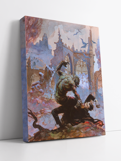 Dracula Meets Wolfman Print