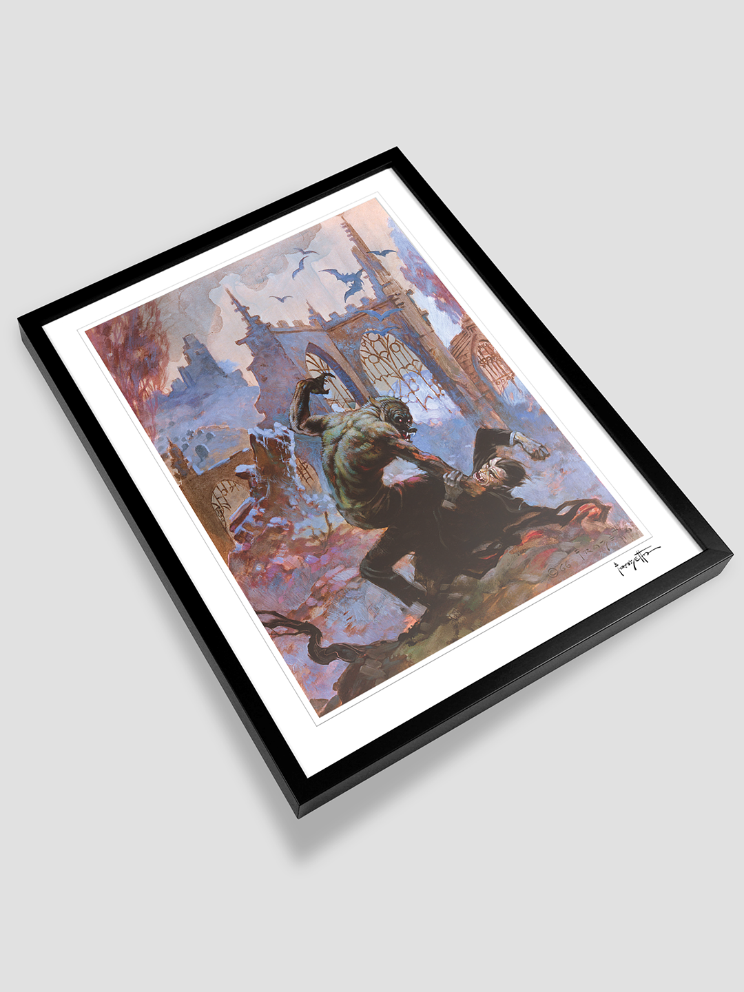 Dracula Meets Wolfman Print