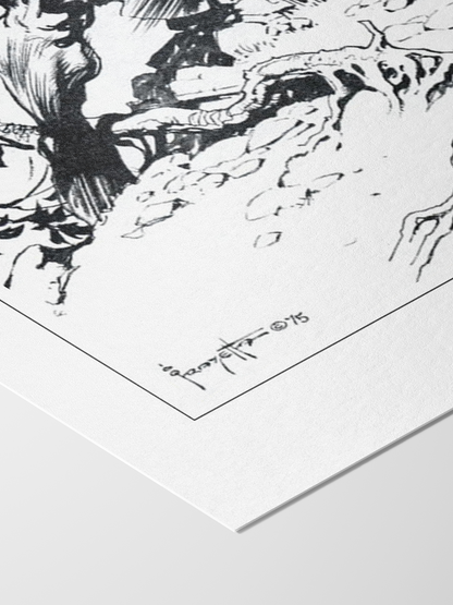 Éowyn vs the Nazgûl Lord Print