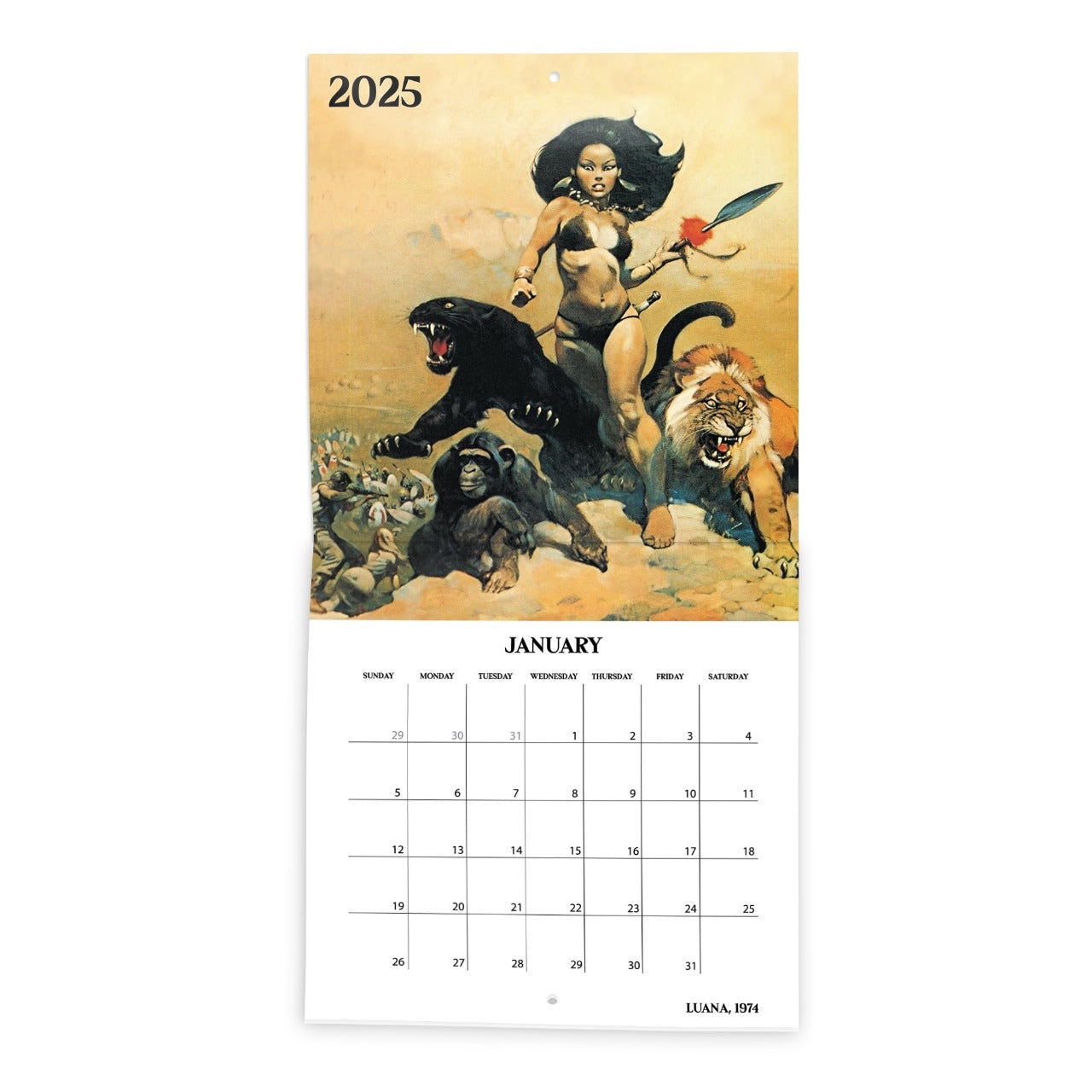 Frank Frazetta 2024 Wall Calendar (Limited Collector’s Edition)