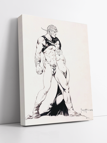 Flash Gordon and Princess of Mongo Print