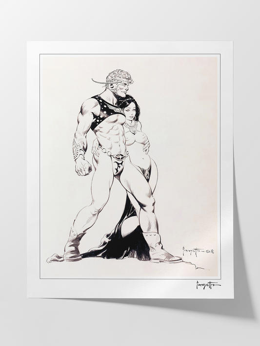 Flash Gordon and Princess of Mongo Print
