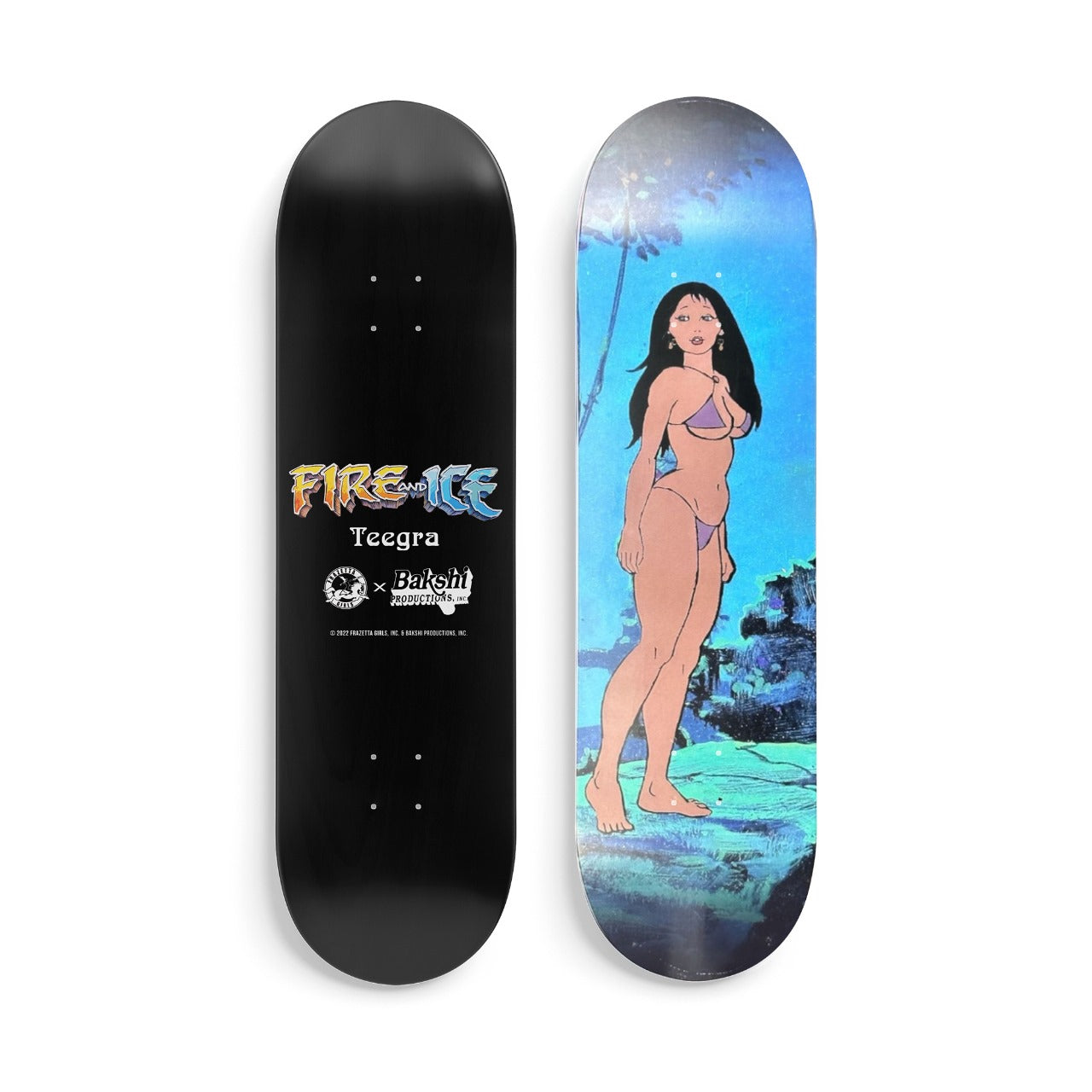 Teegra "Fire and Ice" Skateboard Deck