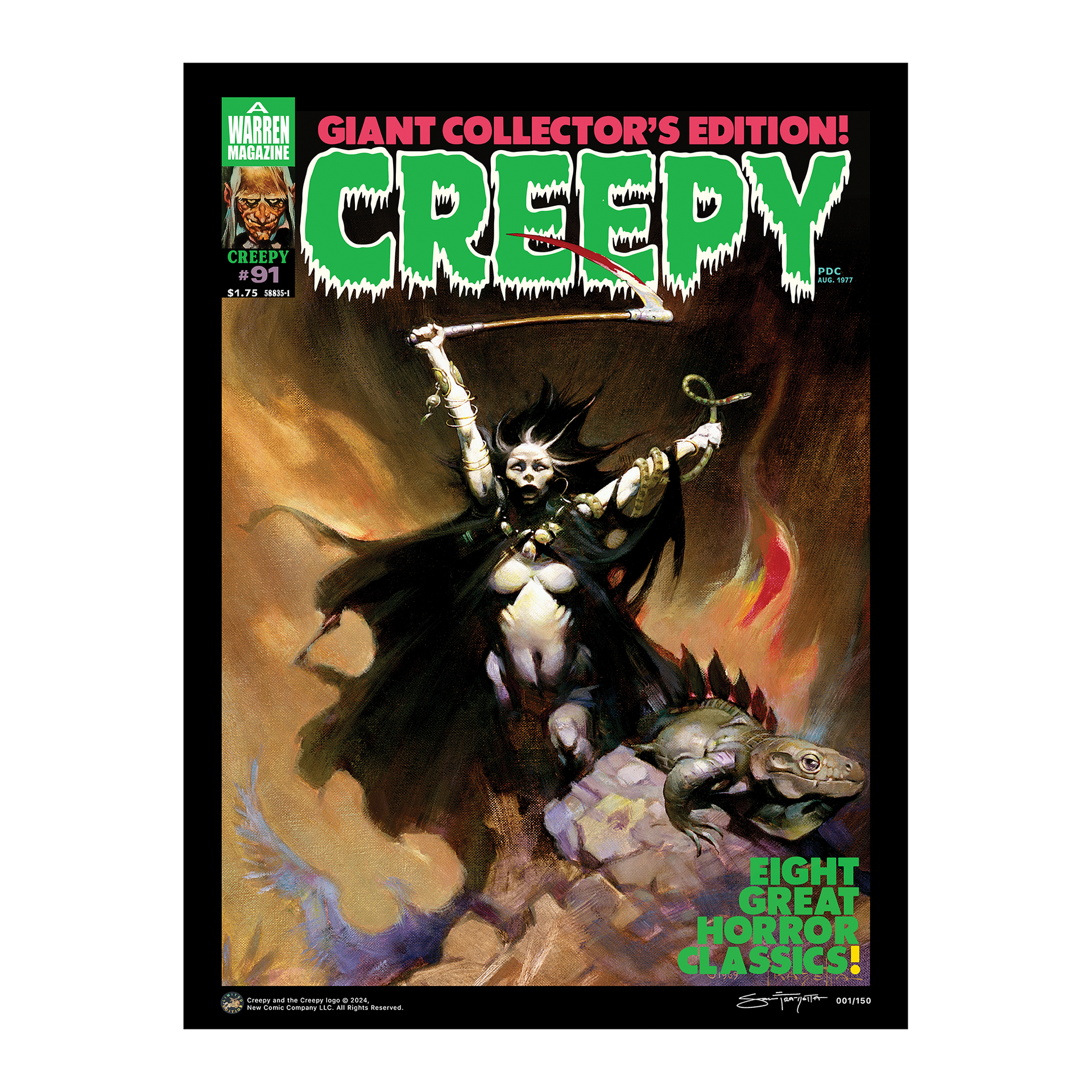 Frank Frazetta x CREEPY #91 (Woman with Scythe) Limited Edition