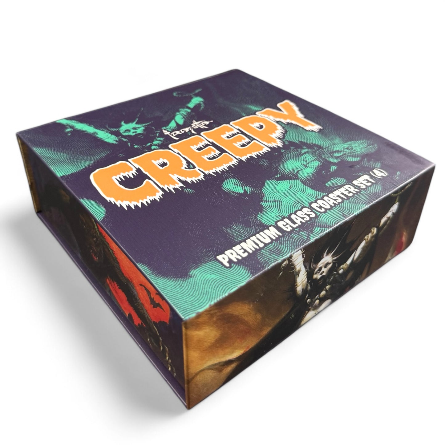 Frazetta x CREEPY Glass Coaster Set (4)