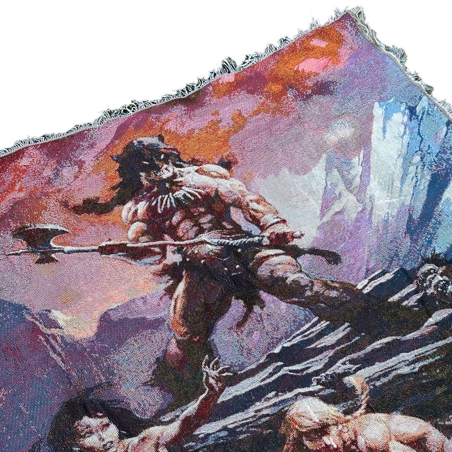 Fire and Ice 100% Cotton Throw Blanket Wall Tapestry