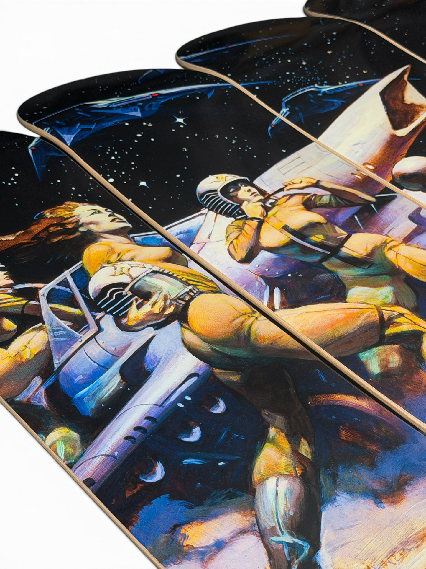 Scramble Quadriptych Skateboard Deck Set (4)