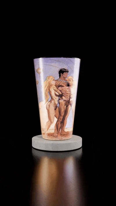 Tarzan Meets La of Opar Pint Glass