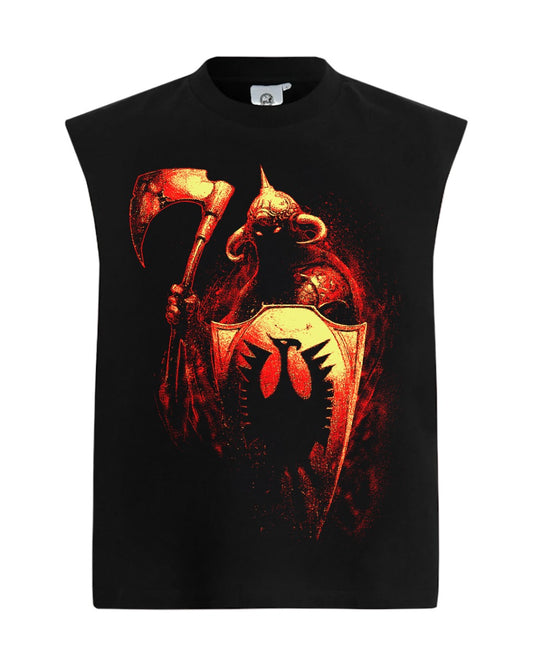 RED Death Dealer Sleeveless Graphic Tank