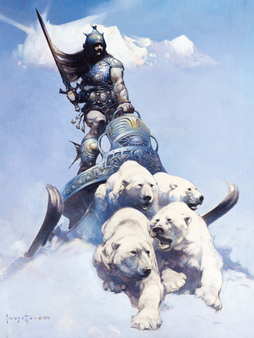 Silver Warrior 3D Lenticular Print (18x24)
