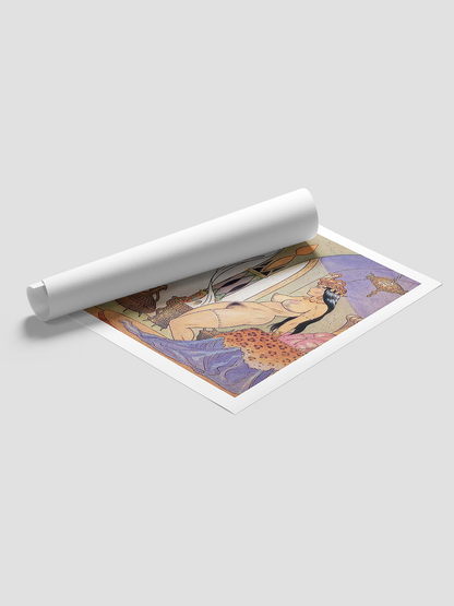 Tarzan meets La of Opar Print
