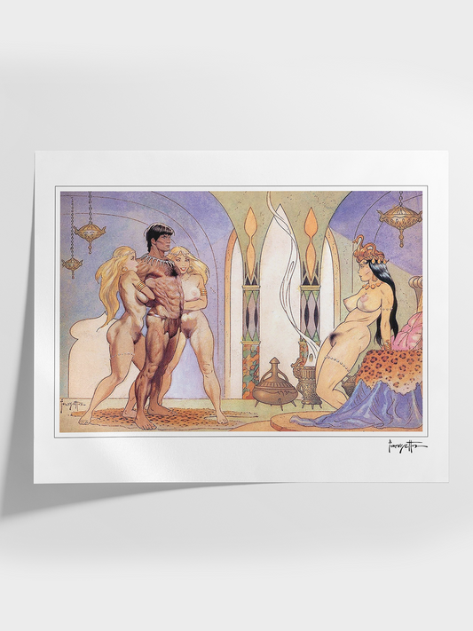 Tarzan meets La of Opar Print