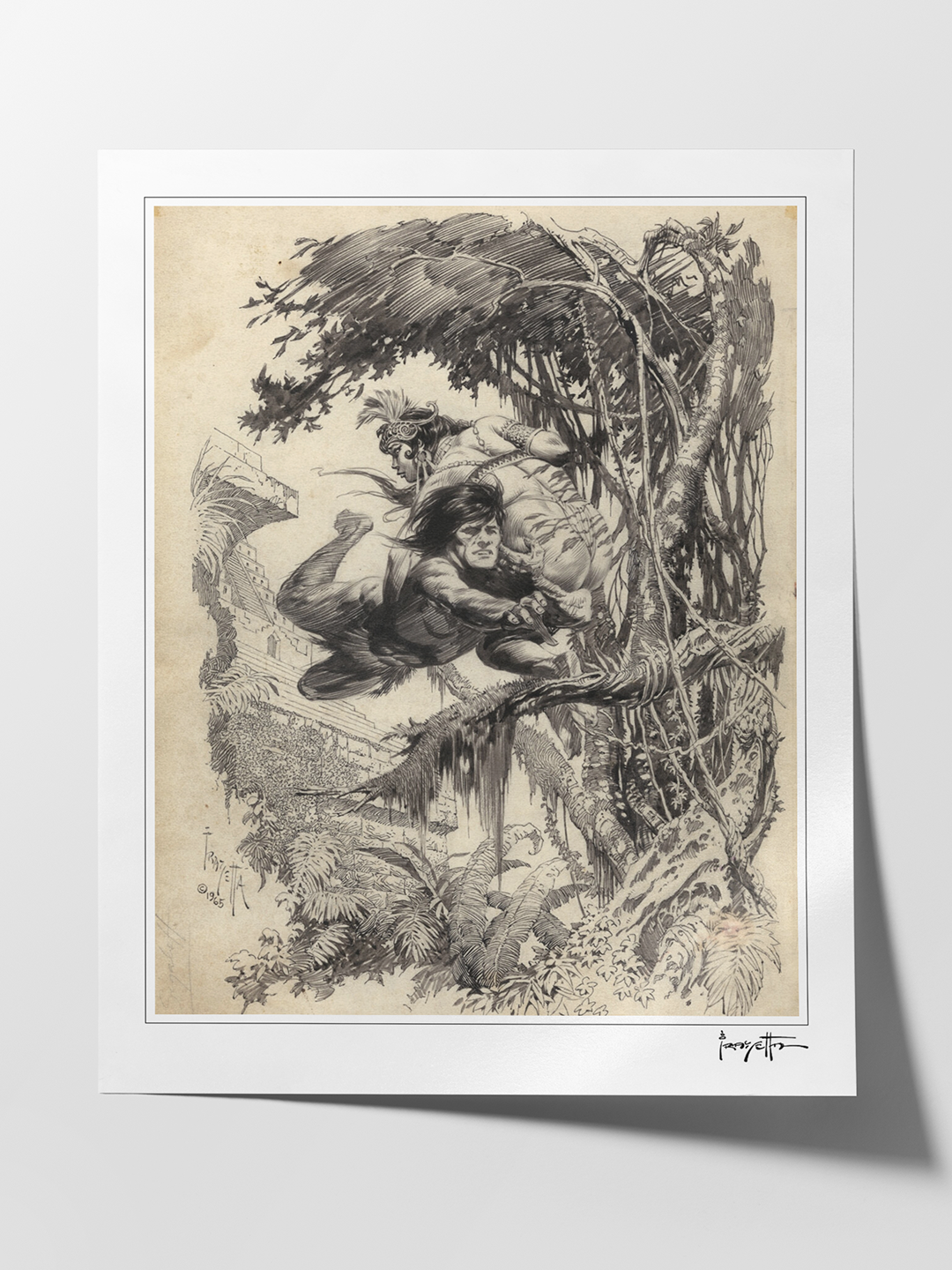 Tarzan and the Castaways Print