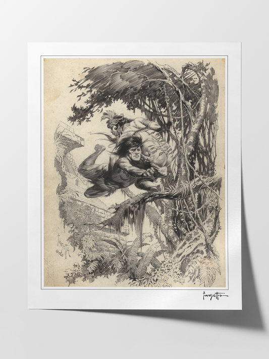 Tarzan and the Castaways Print