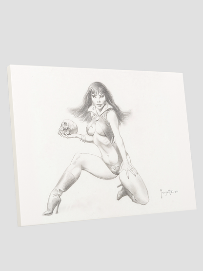 Frazetta Vampirella Pencil Print