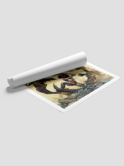 Winged Terror Print