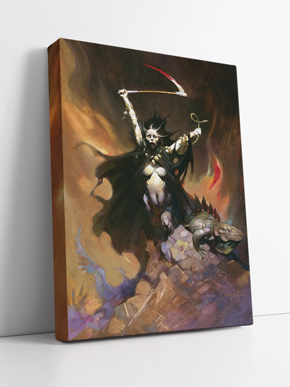 Woman with Scythe Print