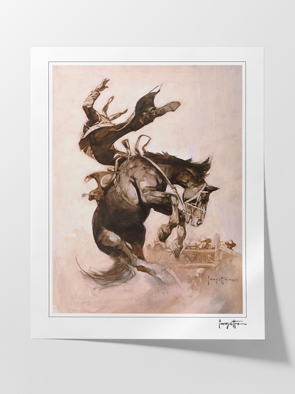 Bucking Bronco Print